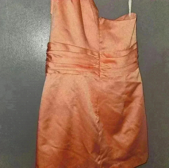 Davids Bridal Womans One Shoulder Dress Size 10 - Picture 10 of 13